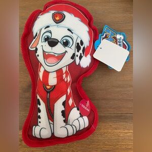 Marshall holiday paw patrol squeaking dog toy